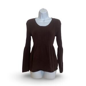 Chadwicks Ribbed Bell Sleeve Sweater